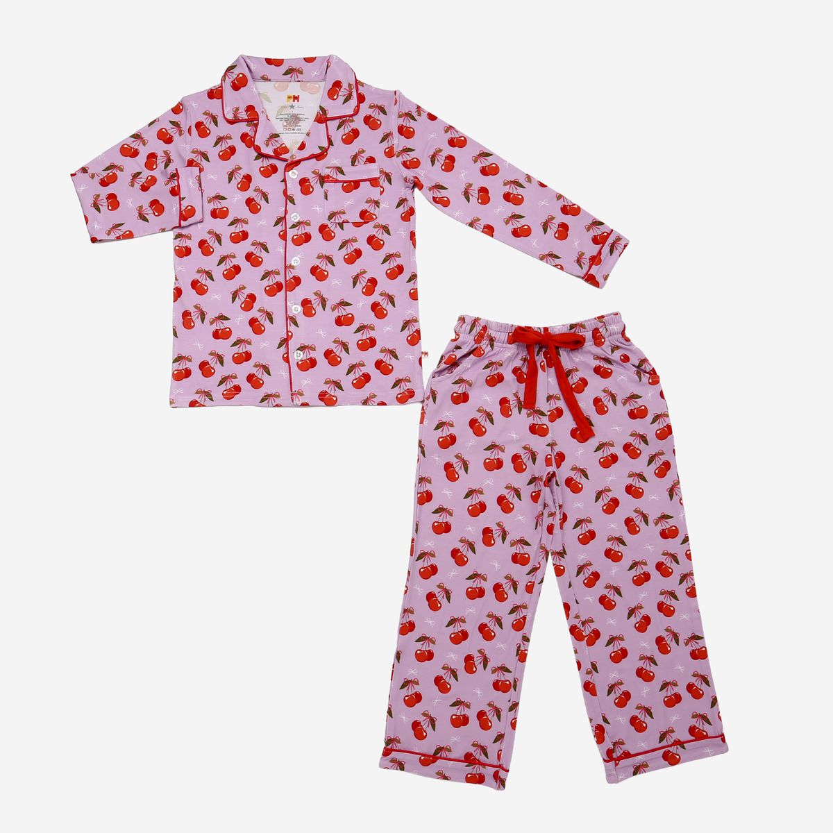 Petite Hailey BB LS Button Pants Set