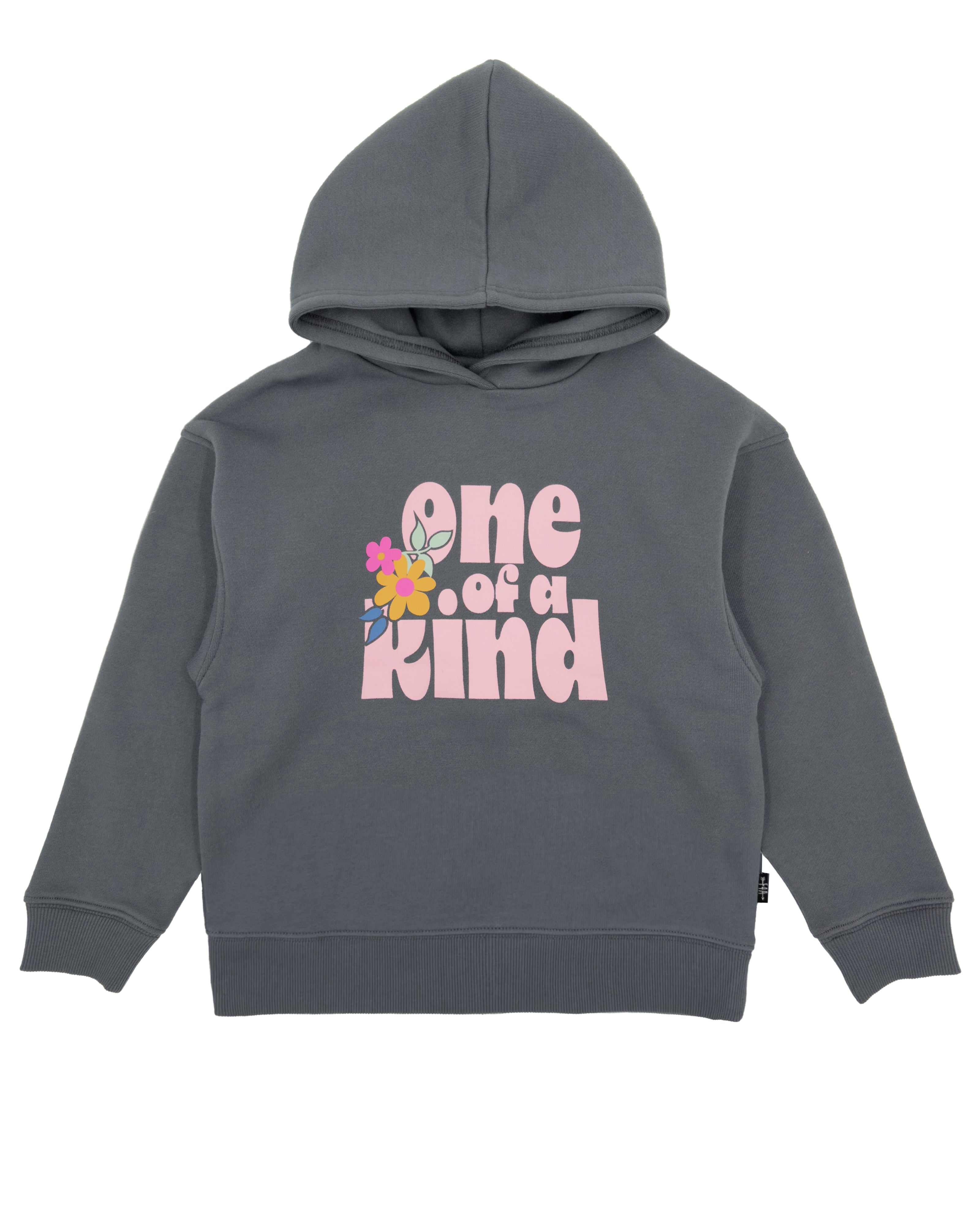 Feather 4 Arrow One of a Kind Fleece Hoodie in Charcoal