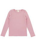 Feather 4 Arrow Brooklin Long Sleeve Rib Top in Rose
