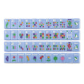 Amahj Line Signature Engraved Tile Set - Blue