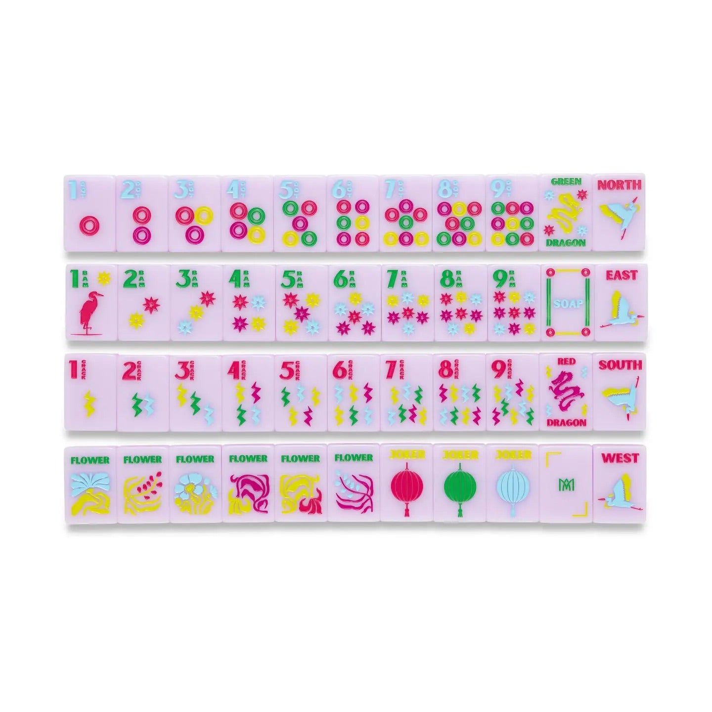 Amahj Line Signature Engraved Tile Set - Lilac