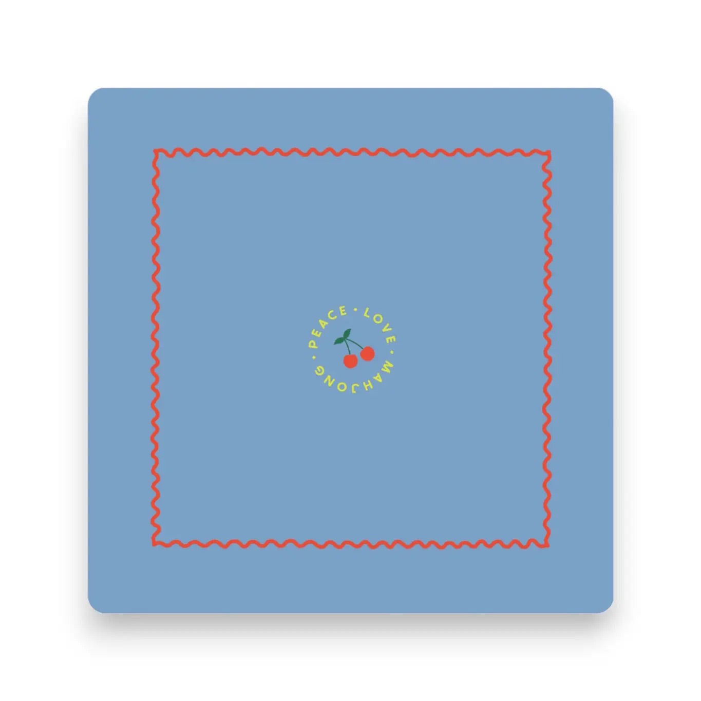 Mahjong Mats - French Blue Cherries