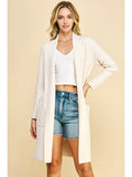 PINCH Open Knitted Cardigan - Cream
