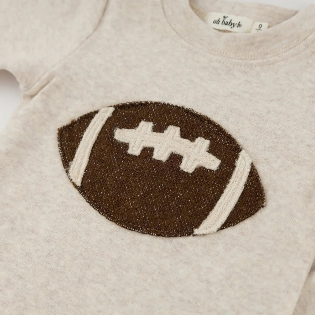 Oh Baby! Chocolate Football Baby Rib 2PC Set