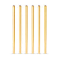 Viski Belmont Reusable Gold Lowball Straws
