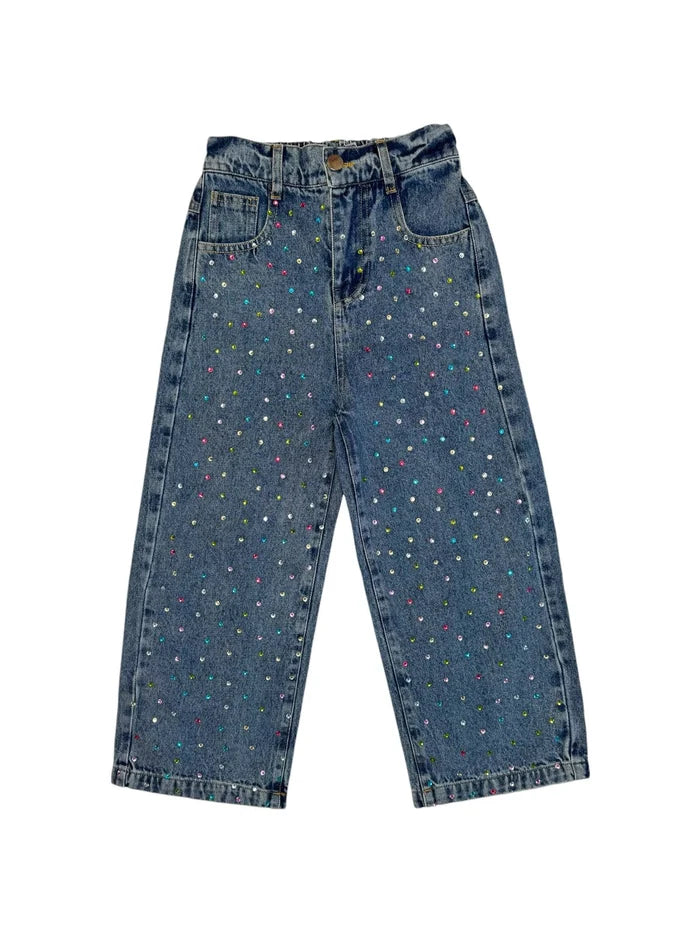 Lola & The Boys Rainbow Sparkle Jeans