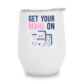 Wine Tumbler - (White) Mahjong Tiles