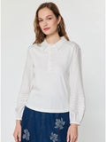 Current Air Mixed Media Polo Knit Top