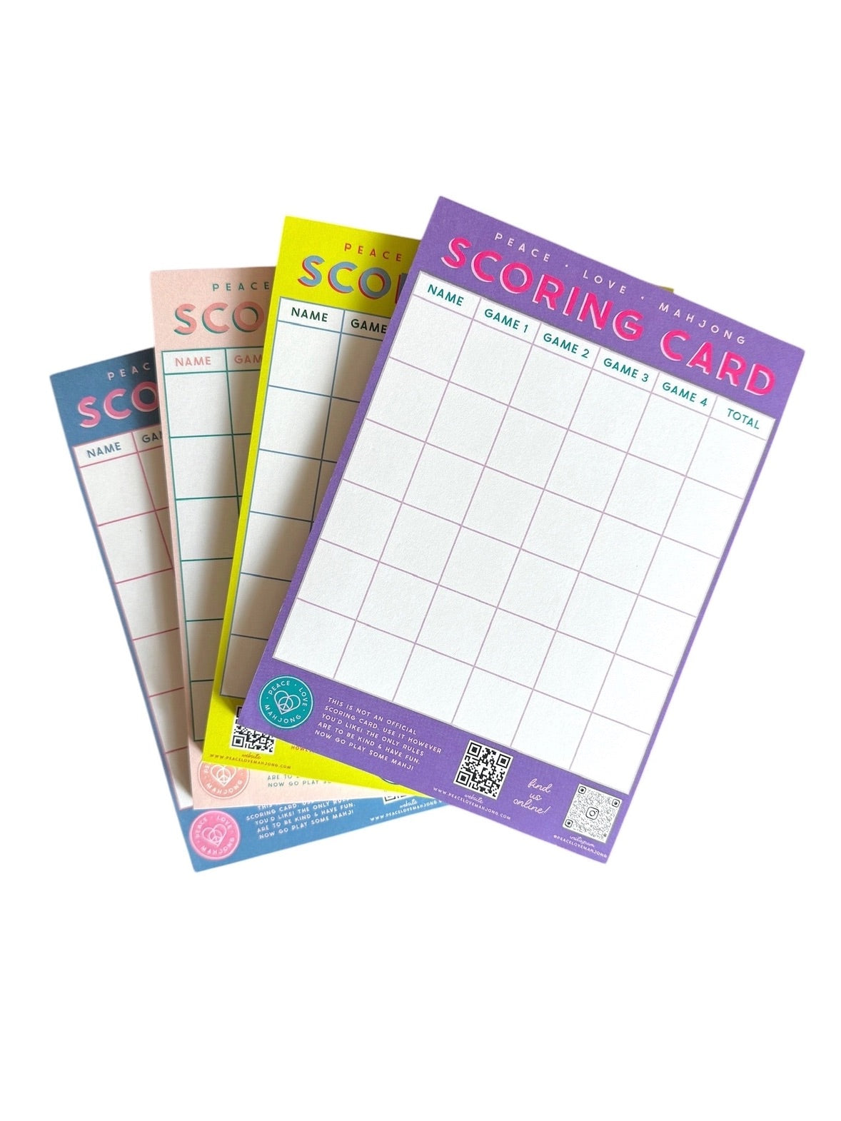 Mahjong Scoring Notepad | Blue