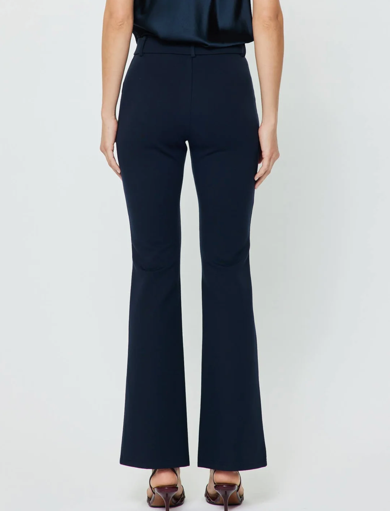 Current Air Ponte Flare Full Length Pants | Navy