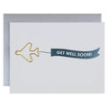 Chez Gagne "Get Well Soon" Paper Clip Letterpress Card