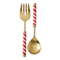 Gold Candy Salad Server Set of 2