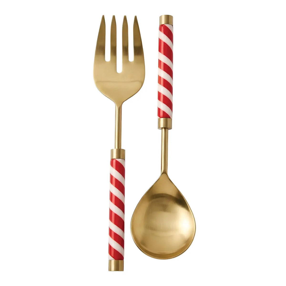 Gold Candy Salad Server Set of 2