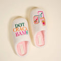 The Darling Effect Fuzzy Slippers – Dot Crack Bam