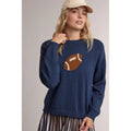 Football Game Day Sports Graphic Knit Sweater
