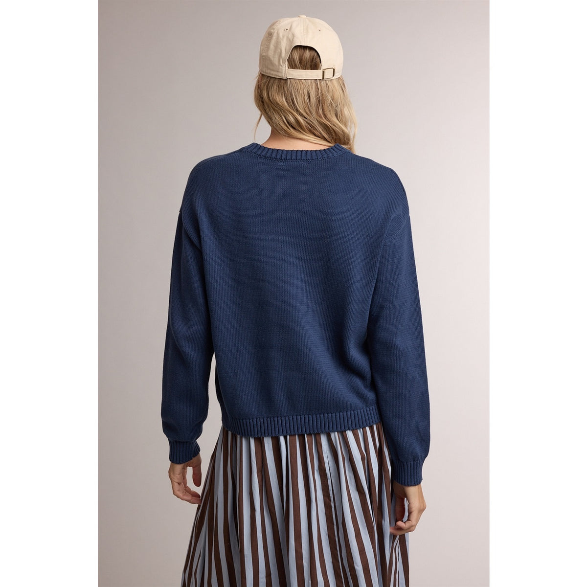 Football Game Day Sports Graphic Knit Sweater