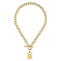 Susan Shaw 1 Bam Bird Mahjong Tile Toggle Necklace