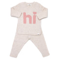 Oh Baby! Heart Dot "hi" L/S 2PC Set