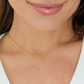 Splendid Iris 15" Delicate Link Chain Necklace
