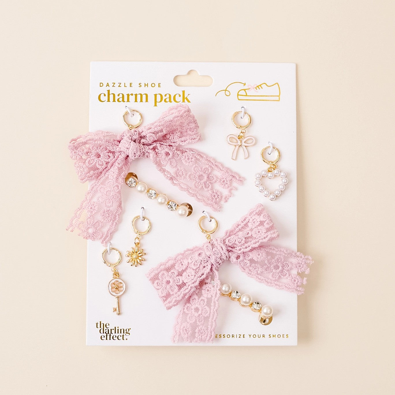 Dazzle Shoe Charm Pack-Key To My Heart