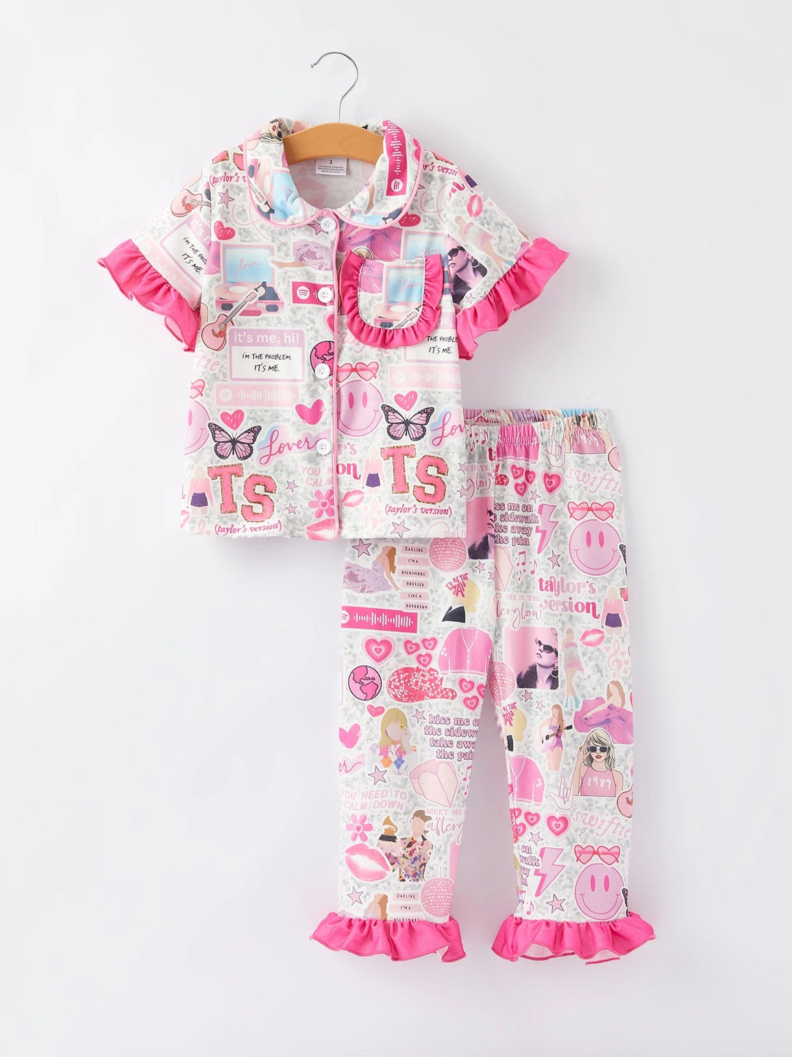 Girls TS Inspired Pajamas Pink