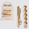 Kitsch - Gold Metal Barrettes