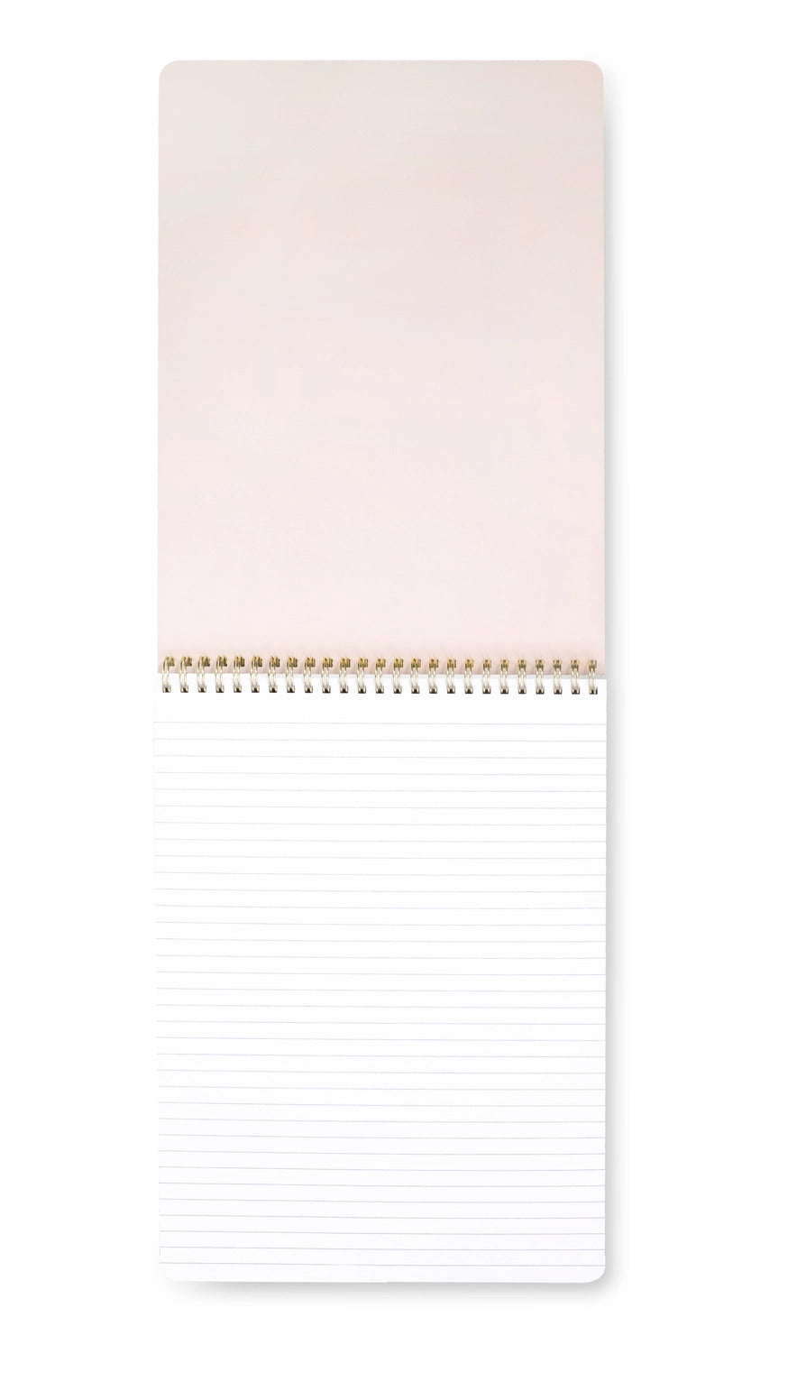 Kate Spade Top Spiral Large Notebook, Gold Spade Flower