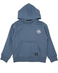 Feather 4 Arrow Icon Fleece Pullover Hoodie in Slate Blue