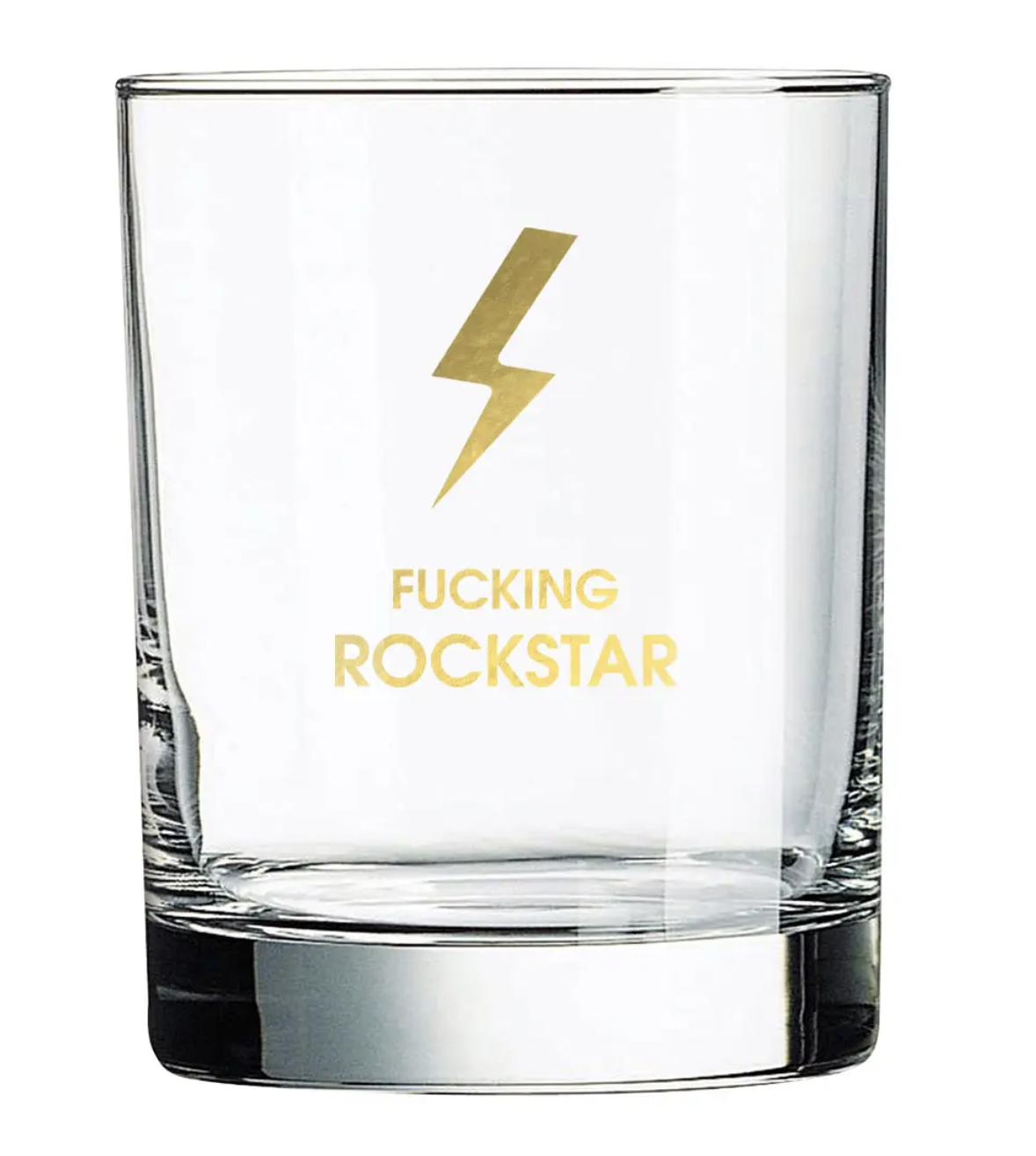 Chez Gagne Fucking Rockstar Glass