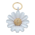 Daisy Enamel Flower Charm in White