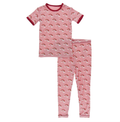 KicKee Pants Strawberry Rainbows Short Sleeve Pajama Set