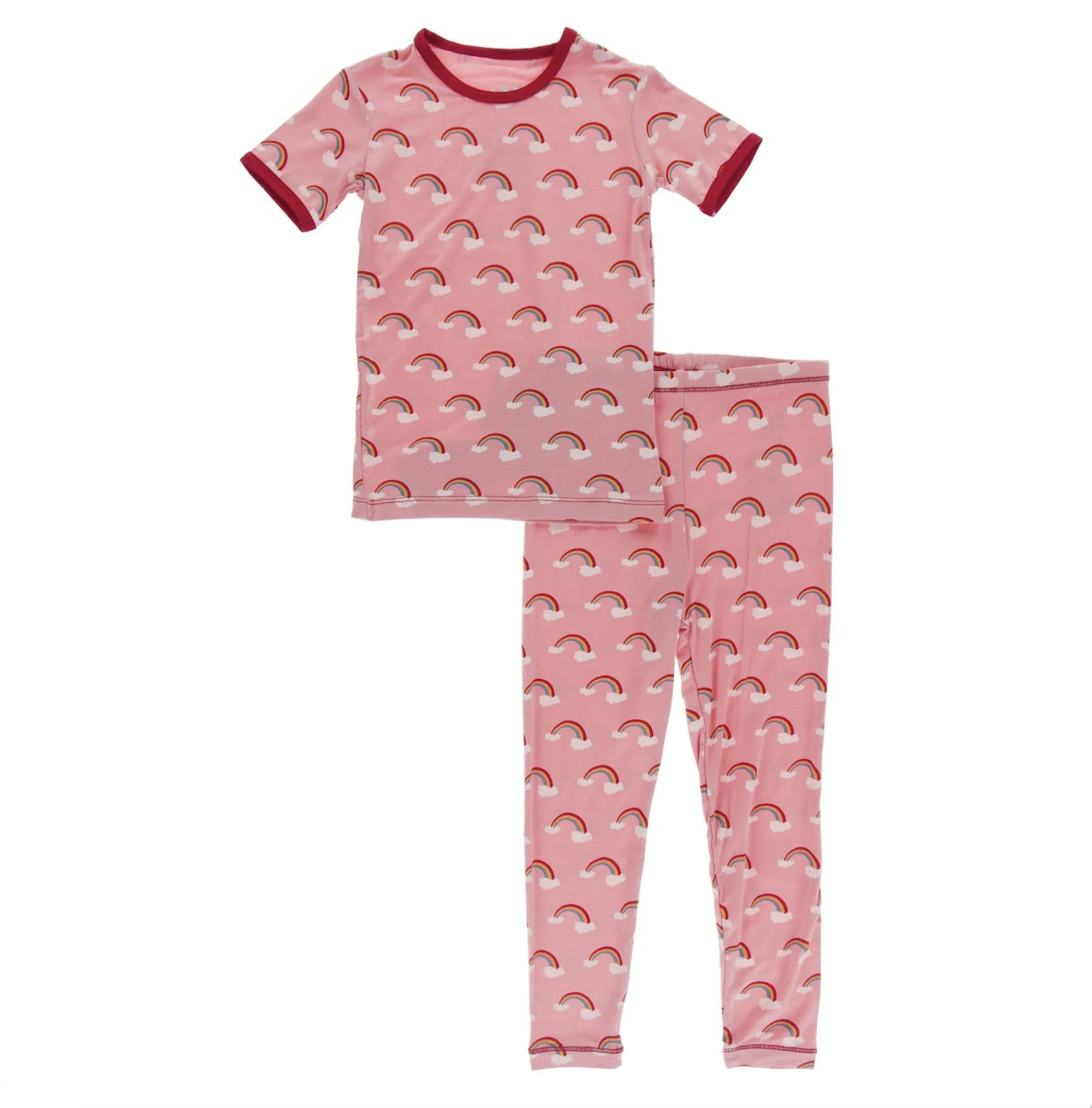 KicKee Pants Strawberry Rainbows Short Sleeve Pajama Set