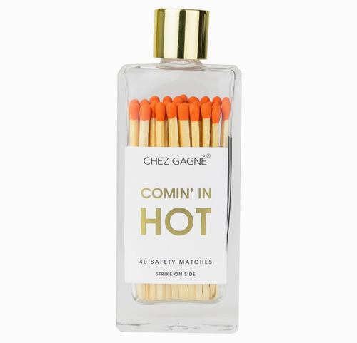 Chez Gagne Coming in Hot Orange Bottle Matchsticks