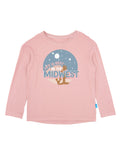 Feather 4 Arrow Midwest Best Long Sleeve Kora Tee in Rose