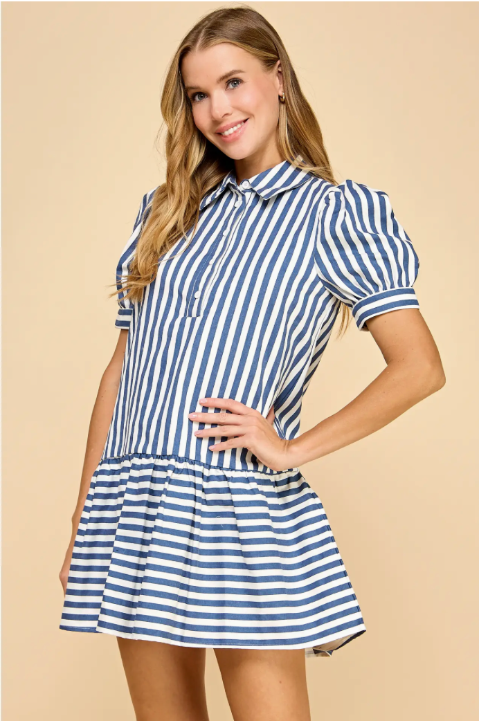 Olivaceous Elisha Denim Dress