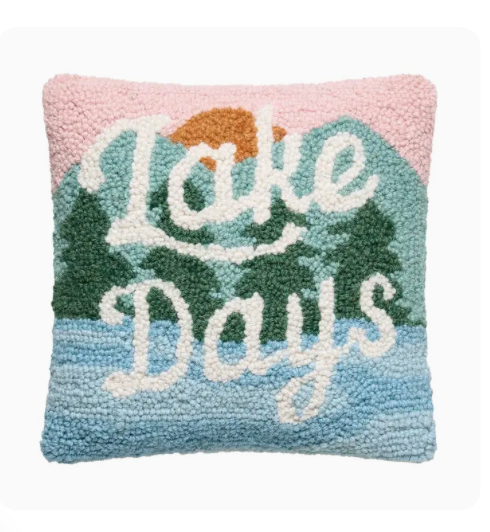 Peking Handicraft Lake Days Hook Pillow