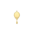 Gold Vintage Hand Mirror Charm