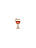 Gold Wine O'clock Charm