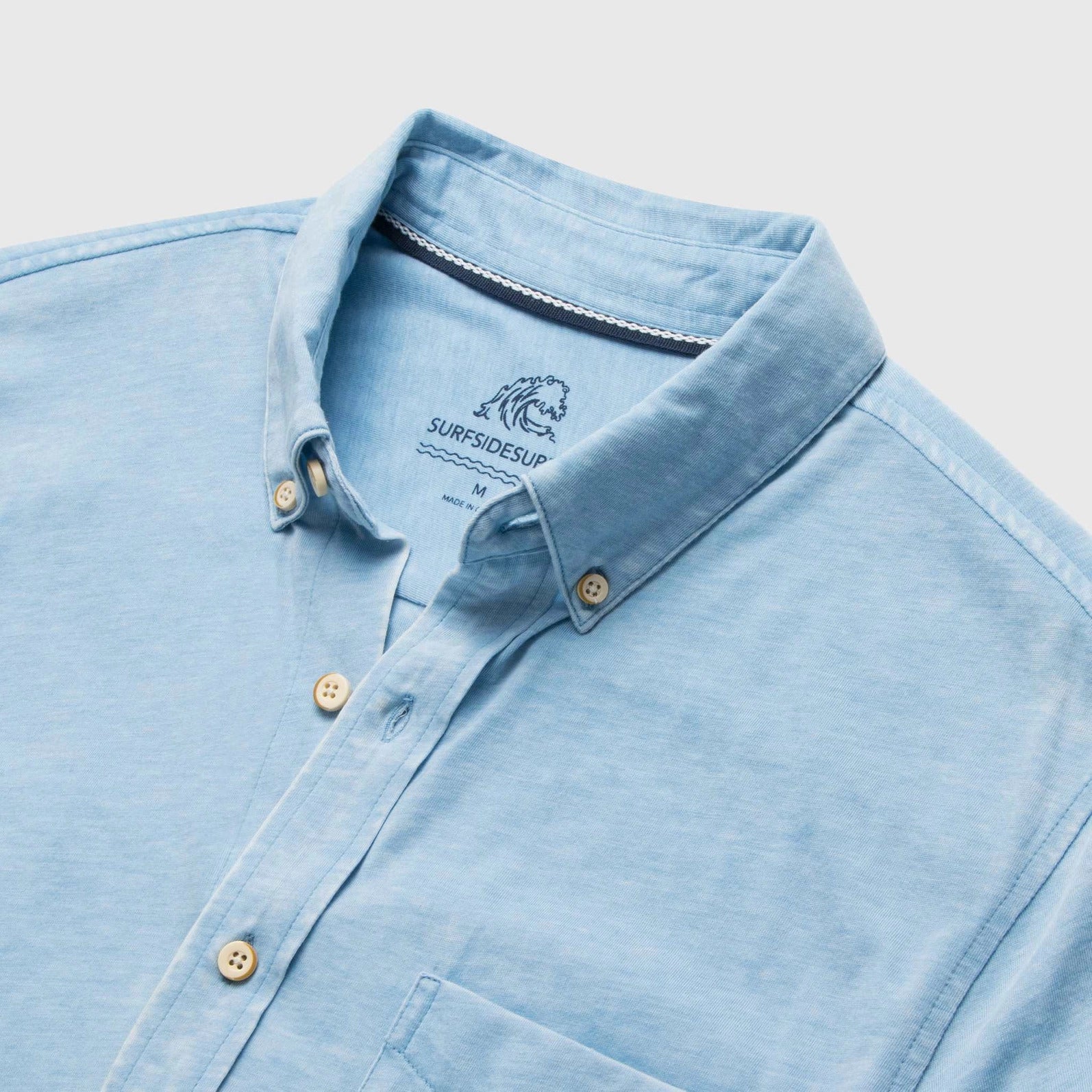 Surfside Supply Tony Knit Shirt - Blissful Blue