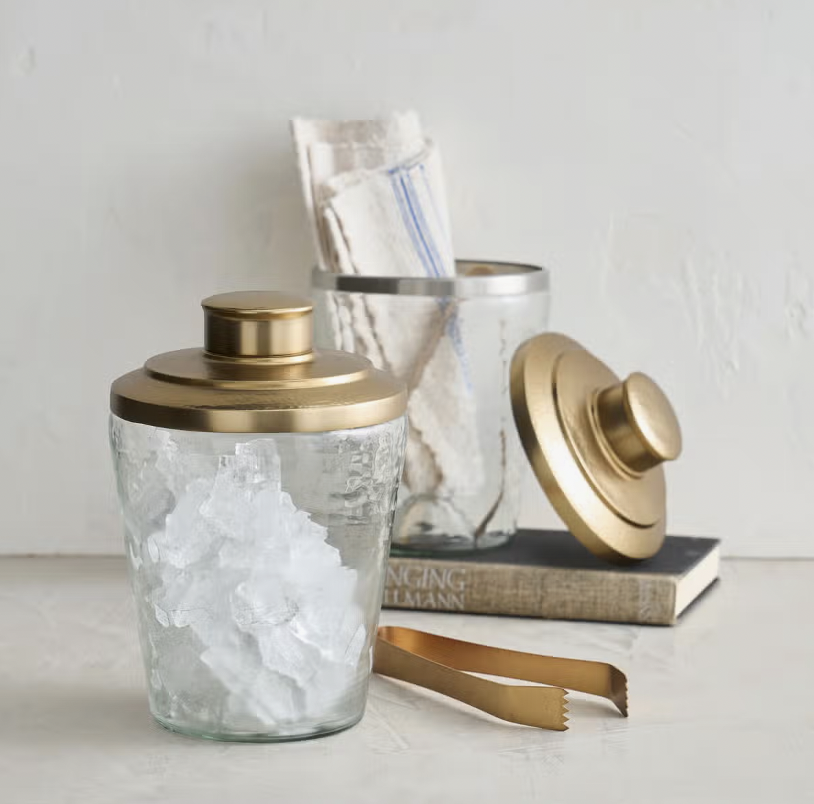The Collective Pebbled Ice Bucket & Tongs Set