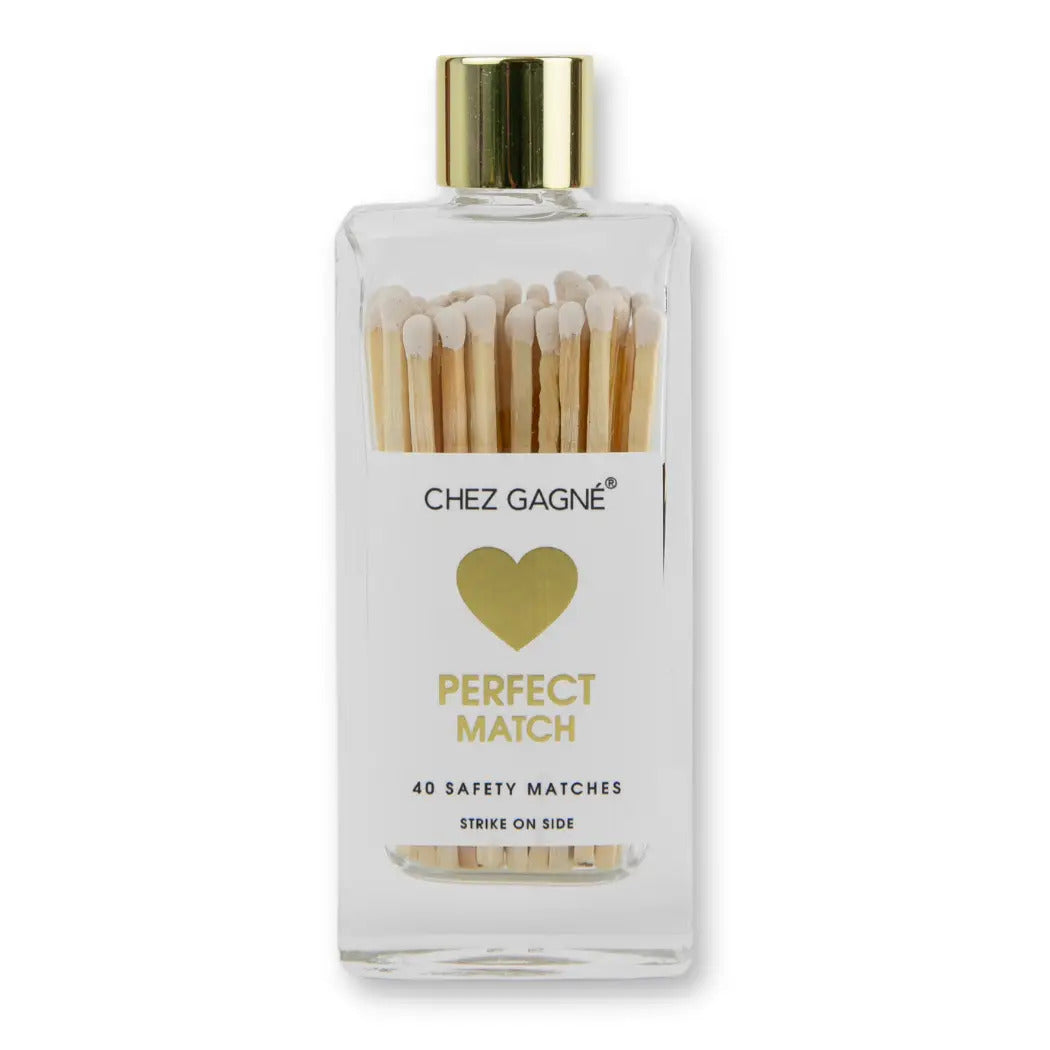 Chez Gagne Perfect Match - Glass Bottle Safety Matches