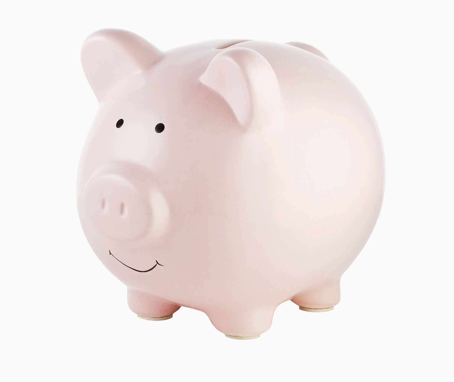 Pearhead Pink Ceramic Piggy Bank