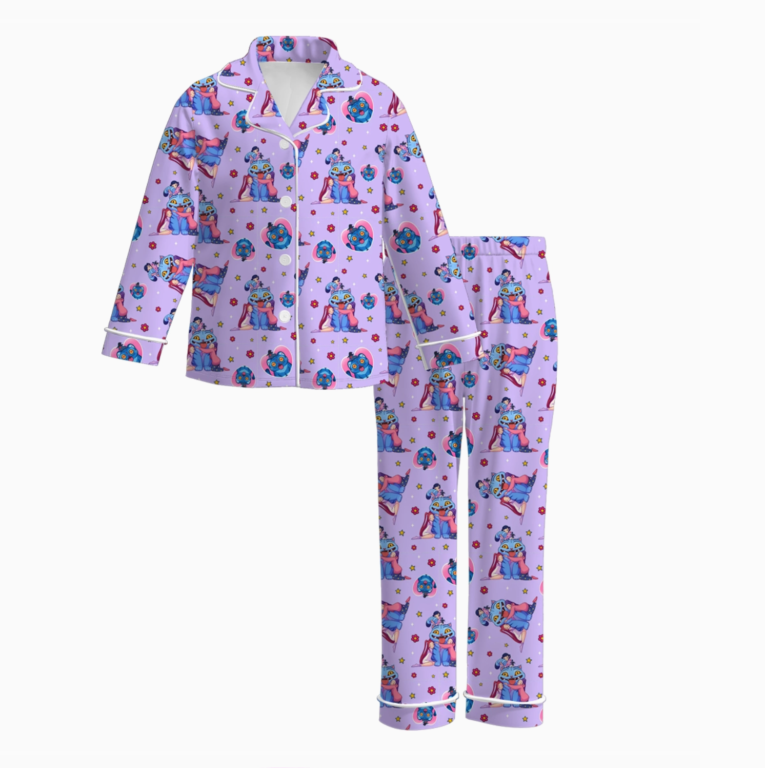 Little Trendy KPop Demon Hunters Purple Pajama Set