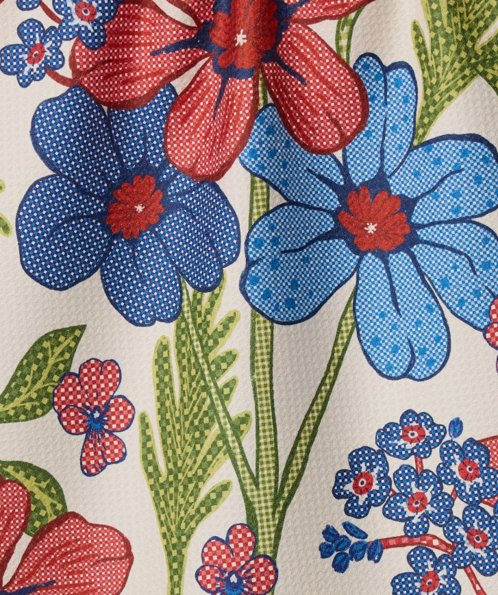 Geometry - Plaid Floral Tea Towel