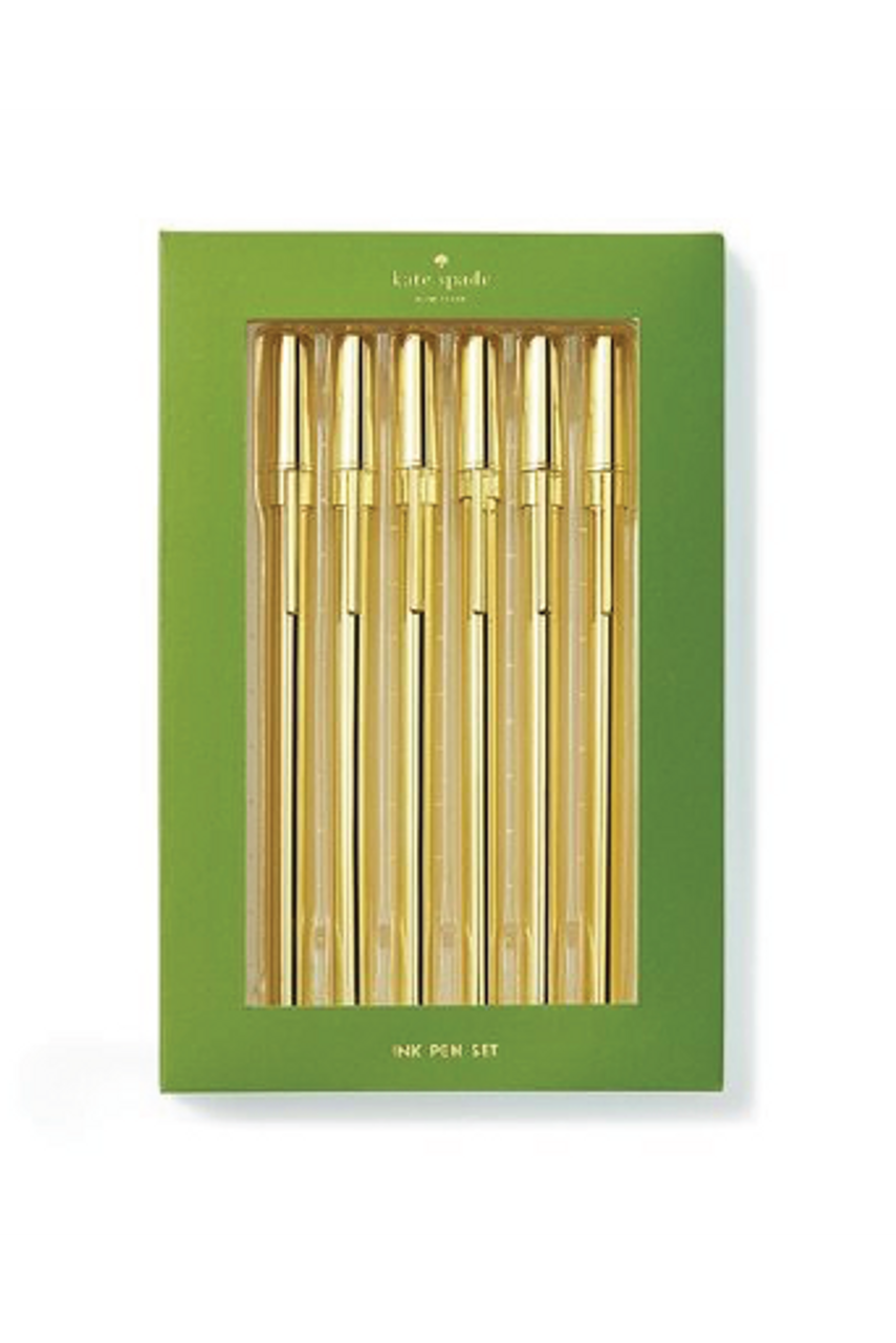 Kate Spade Pen Set, Strike Gold