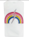 Lola & The Boys Gems Rainbow Flash Tank Top