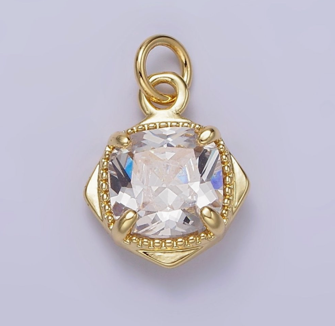 Square Rhombus 17mm Charm