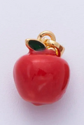 18K Gold Filled 13.5mm Red Apple Fruit 3D Multidimensional