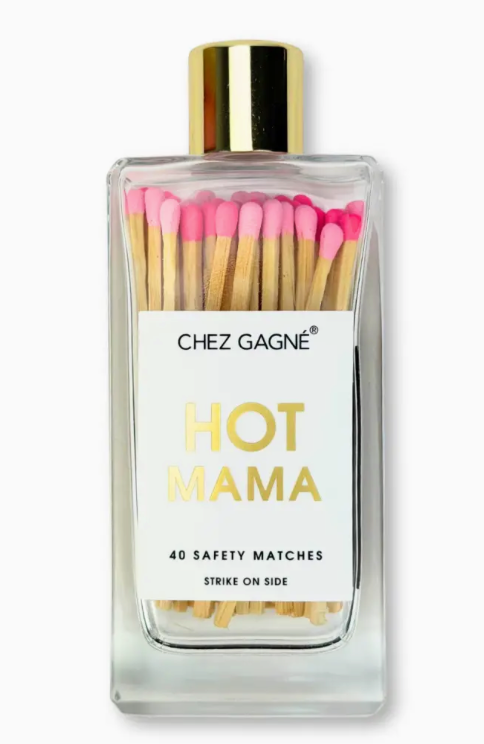 Chez Gagne Hot Mama - Glass Bottle Safety Matches