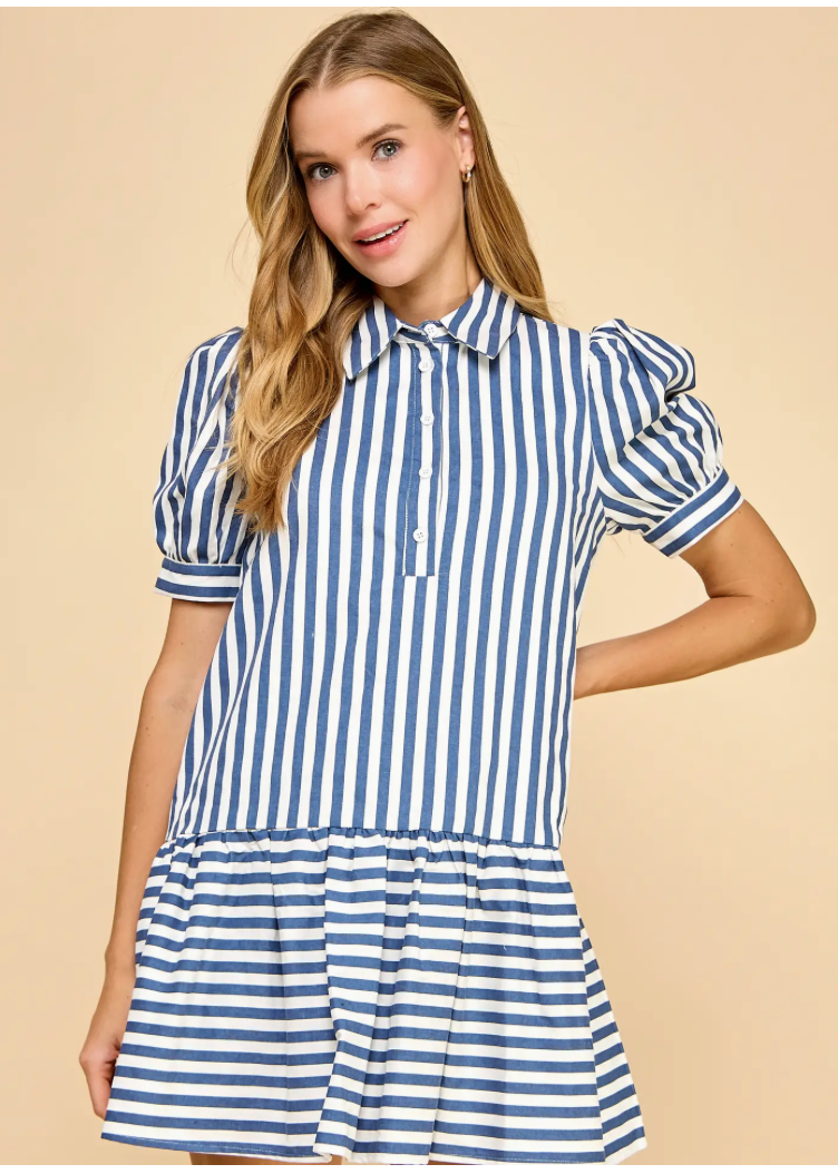 Olivaceous Elisha Denim Dress